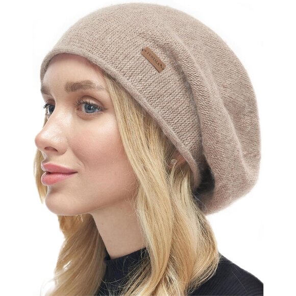 Accessories - Women Slouchy Beanie Hat Soft Warm Wool Blend Winter Accessories
